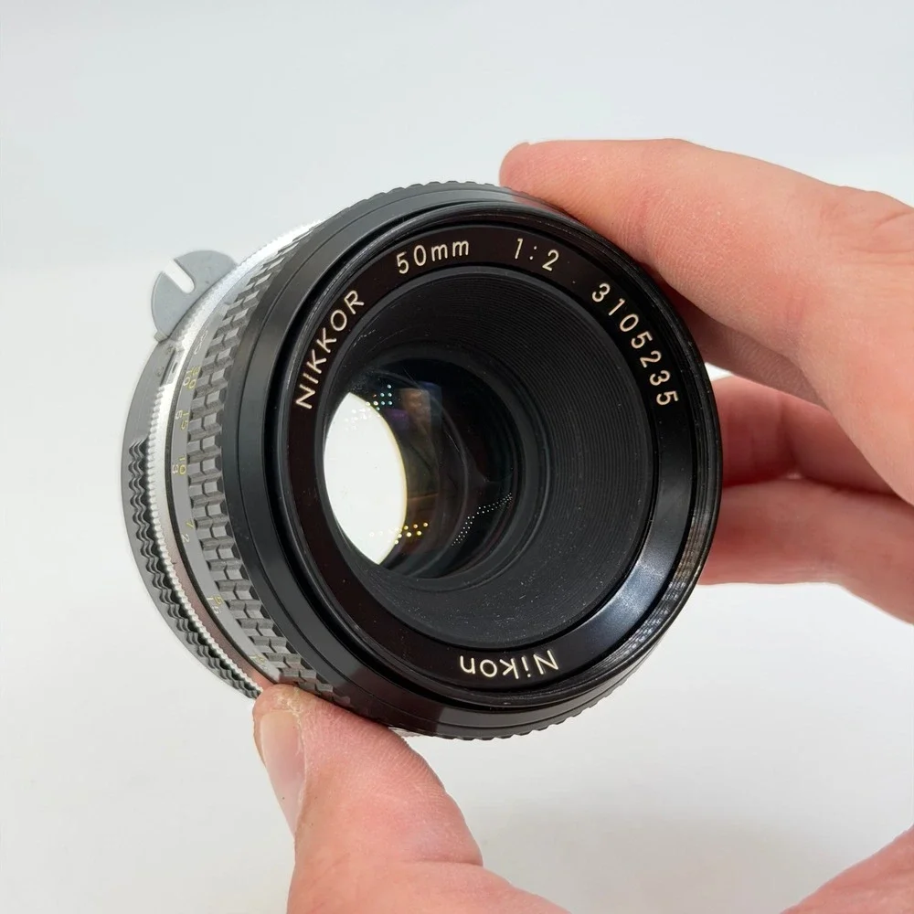 Nikon Nikkor 50mm f2 Ai Manual Focus Prime Lens with 52mm Tiffen UV Filter